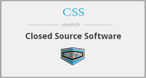 closed source software