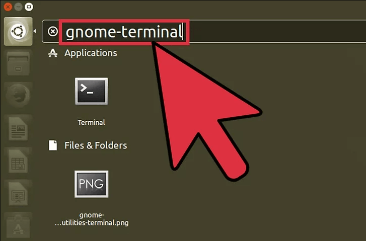 access terminal and shell linux with search applications